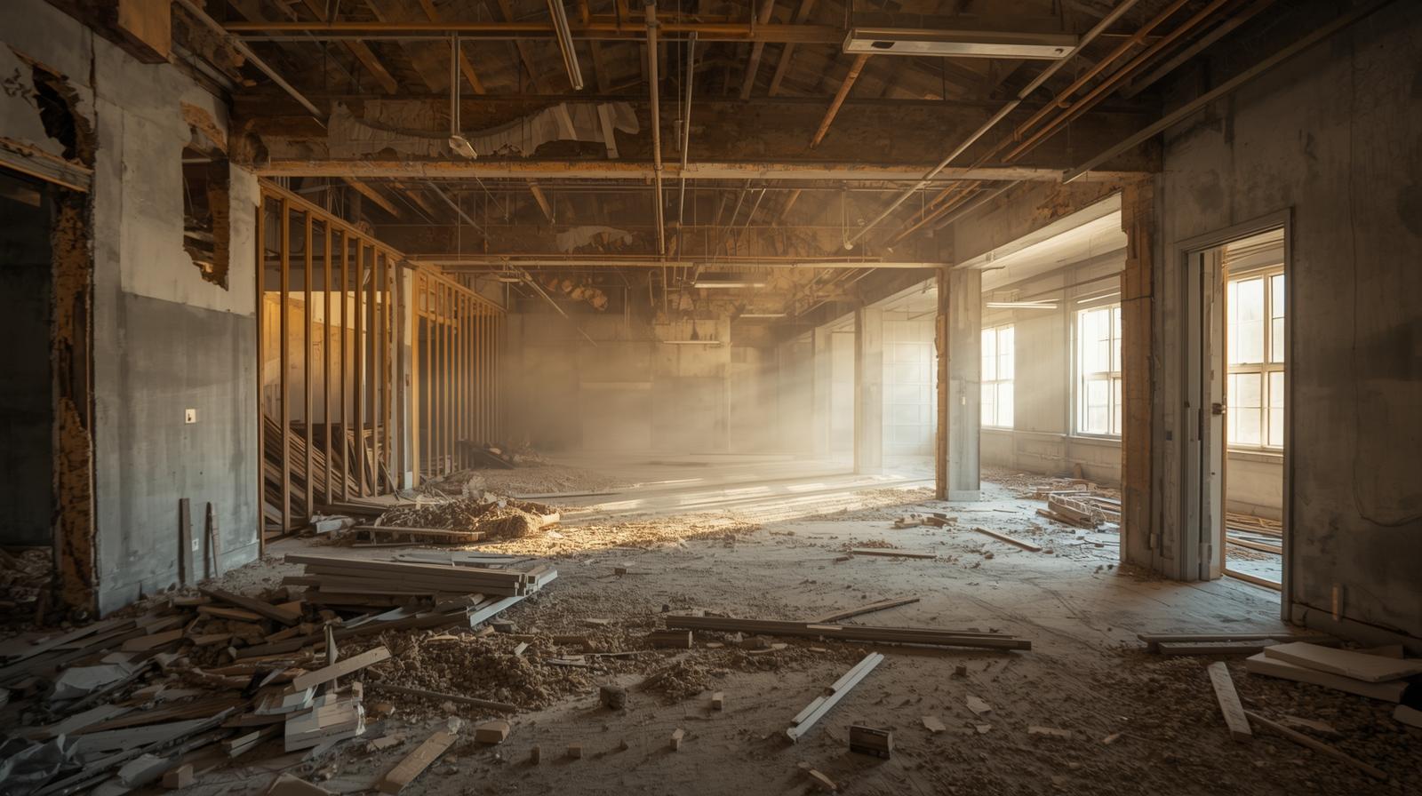 Wall, ceiling & flooring demolition__building gutting__Selective demolition (1)